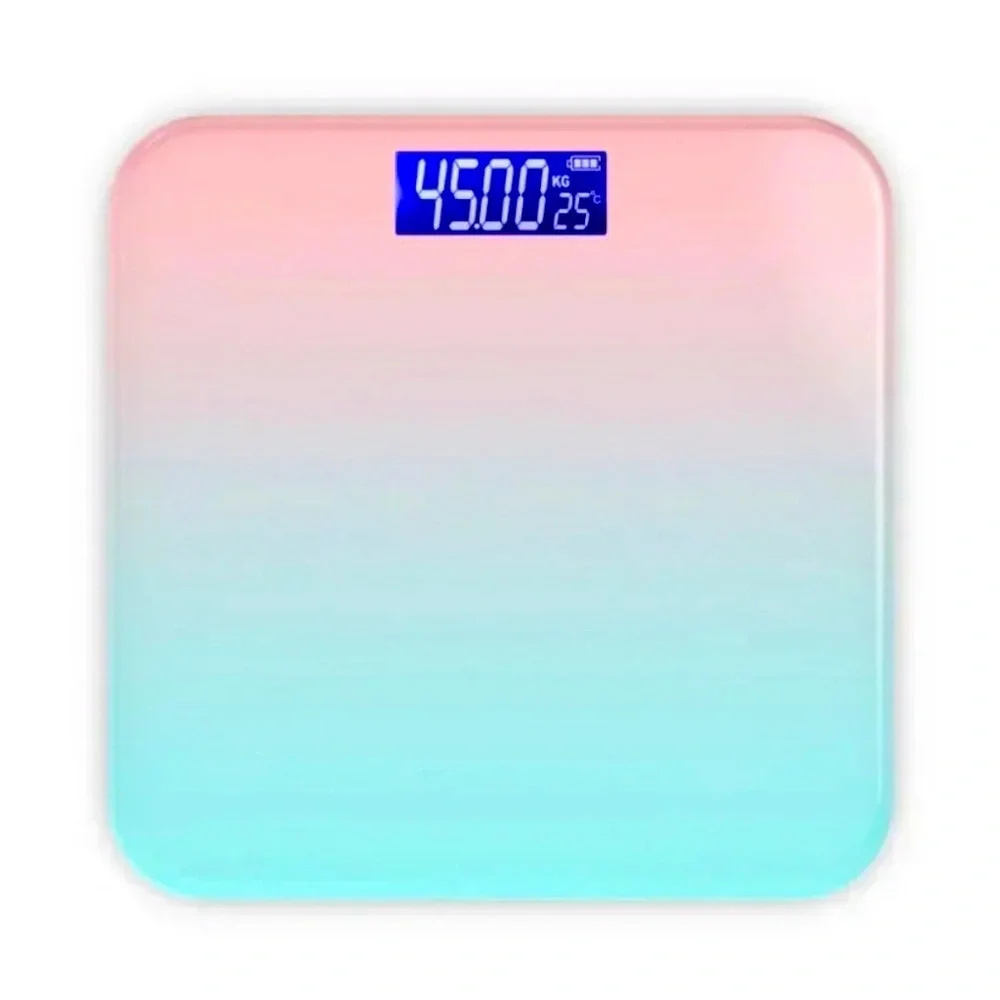 🆕- Stylish digital scale with a pink and blue gradient design. New in Box.
